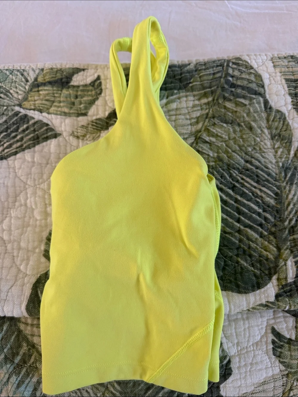 lululemon athletica Neon Yellow Tank Top